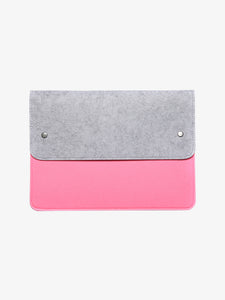 Laptop Case - Felt, Grey & Pink