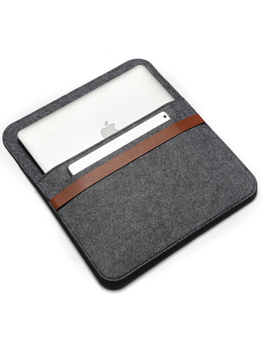 Laptop Sleeve, Felt, Grey