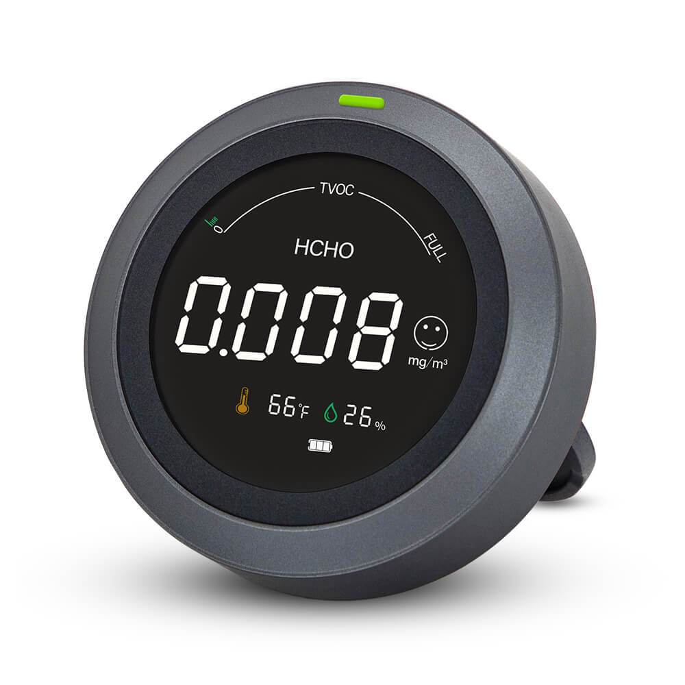 Carefor CF-2 Indoor Air Quality Monitor, for HCHO AQI,TVOC,Temperature, and Humidity