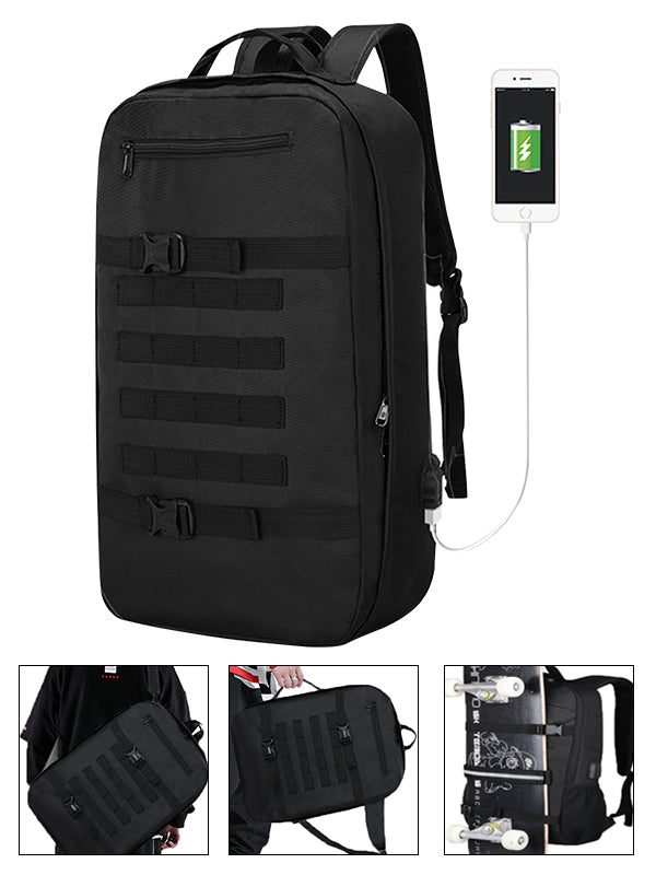 Simbow Laptop Rucksack Office Backpack with Skateboard straps