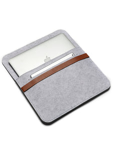 Laptop Sleeve, Felt, Light Grey