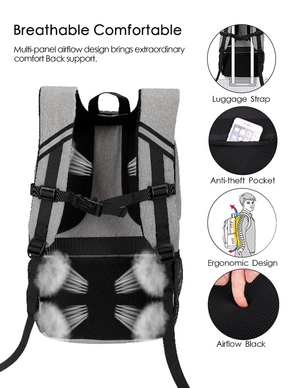 Simbow Multi-functional Skateboard Backpack Laptop Rucksack, Water Resistant