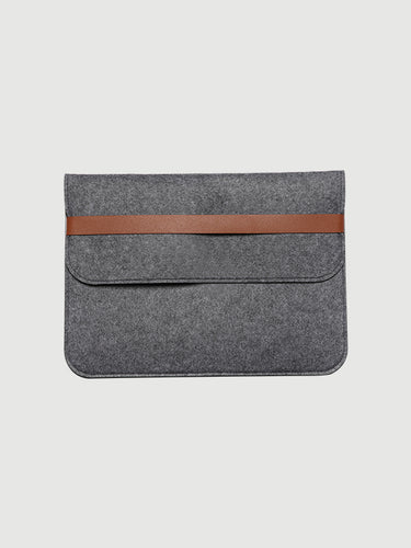 Laptop Sleeve, Felt, Grey