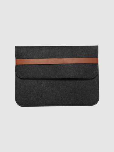 Laptop Sleeve, Felt, Dark Grey