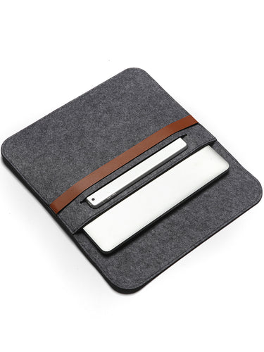 Laptop Sleeve, Felt, Grey