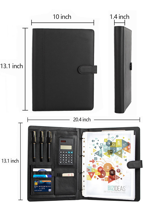 Binder Conference Folder Business folder Black