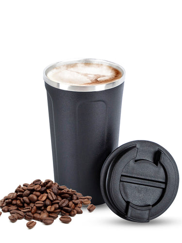 Steel Vacuum Coffee Mug with Lid Metal Water Bottle