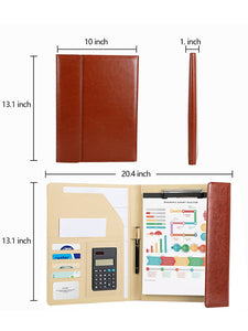 Tri-fold Portfolio Folder Document File Folder Brown