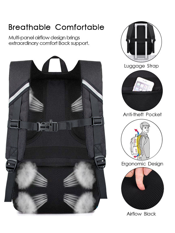 Simbow Multi-functional Skateboard Backpack Laptop Rucksack, Water Resistant