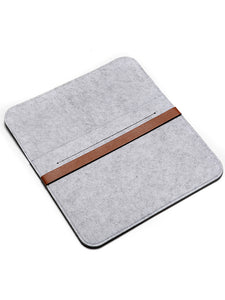 Laptop Sleeve, Felt, Light Grey