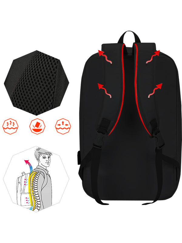 Simbow Laptop Rucksack Office Backpack with Skateboard straps